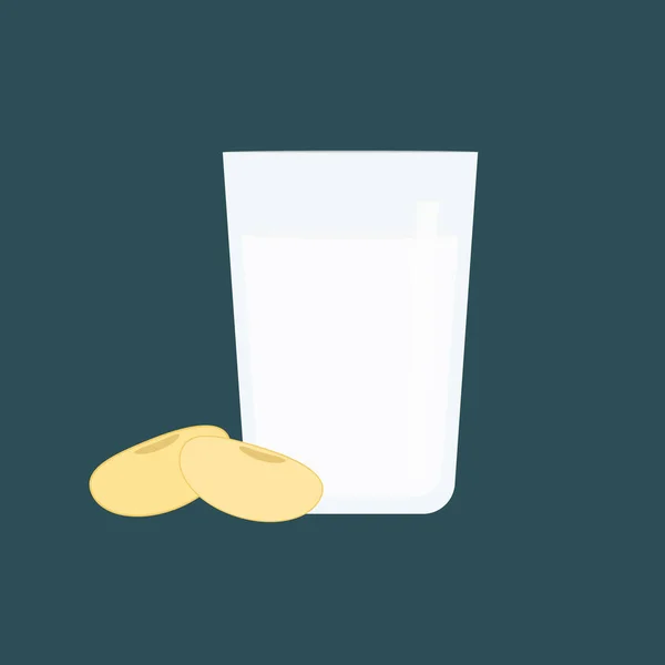 Soybeans Glass Soy Milk Isolated — 스톡 사진