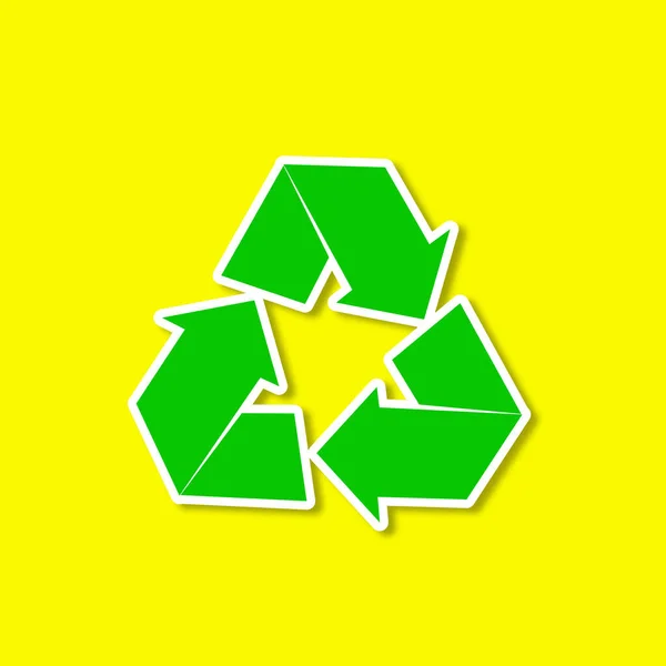 Recycle Icon Illustration White Background — Stock Photo, Image