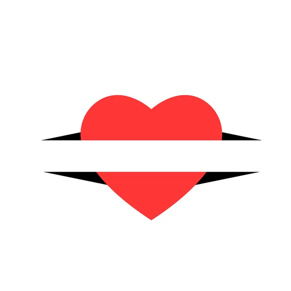 Rode Hartvorm Witte Achtergrond Liefde Kaart Ontwerp — Stockfoto