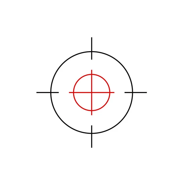 Beyaz Arkaplanda Hedef Simge Çizimi — Stok fotoğraf