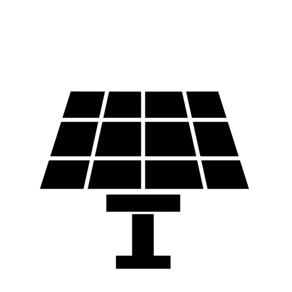 Solar Panel Icon Your Project Illustration White — Fotografia de Stock