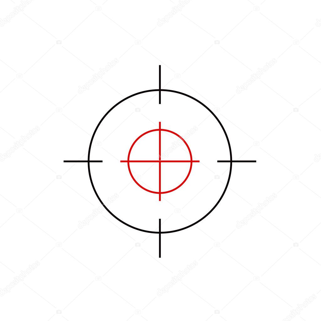  target icon illustration on white background