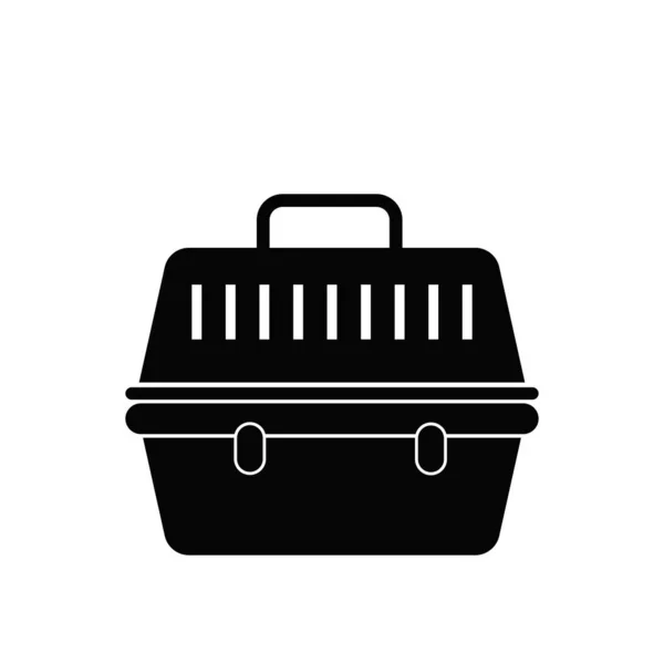 Pet Carrier Box Sketch Icon Isolated Background — Stock fotografie
