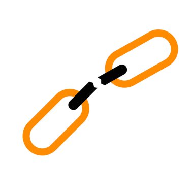 Kırık çelik zincir özgürlük kavramını bağlıyor.