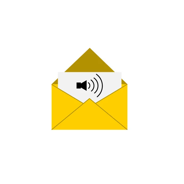 Voicemail Audio Message Line Icon — Stock Photo, Image