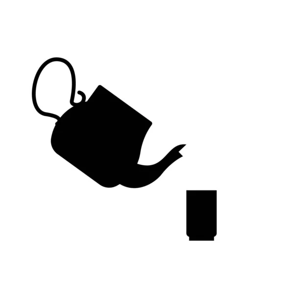 Teapot Cup Icon Tea Symbol Illustration — Stock Photo, Image