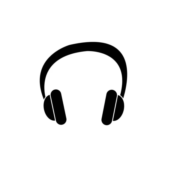 Ikona Słuchawek Akcesoria Muzyczne — Zdjęcie stockowe