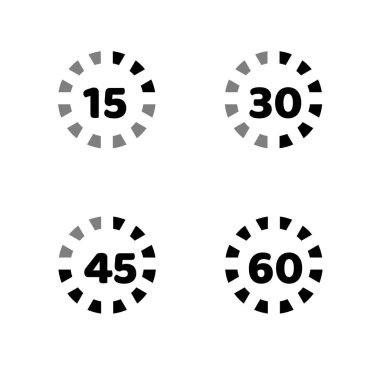 Zaman, saat, kronometre, kronometre. Çember 15: 45 60 saniye. 