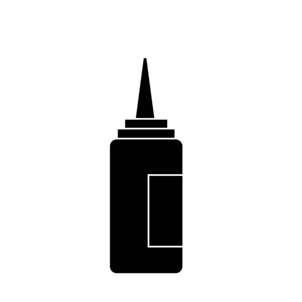 Sauce Liquid Bottle Processed Food Solid Design Icon — Stock Photo, Image