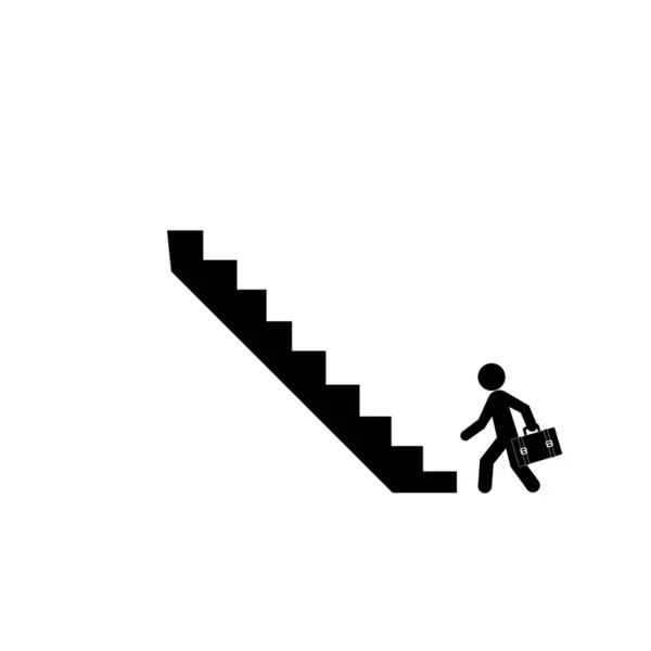 Treppe Symbol Illustration Logo Vorlage — Stockfoto