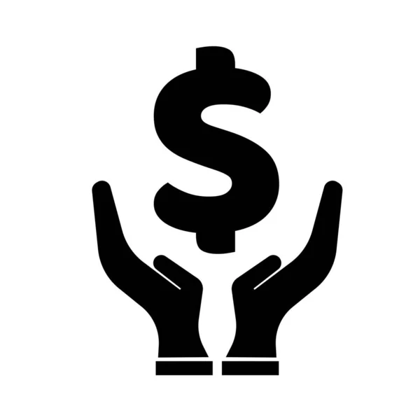 Hands Money Currency Dollar Sign Take Care Money — Stock Photo, Image