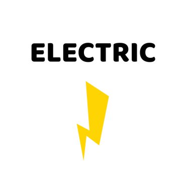 Beyaz Üzerine Şimşek Elektrik Simgesi ResimleriName