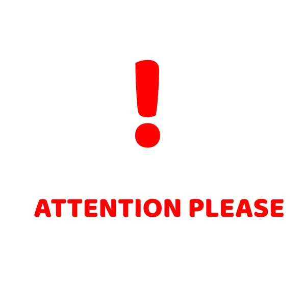 Attention Please Badge Banner Attention Street Sign — Stock Photo, Image