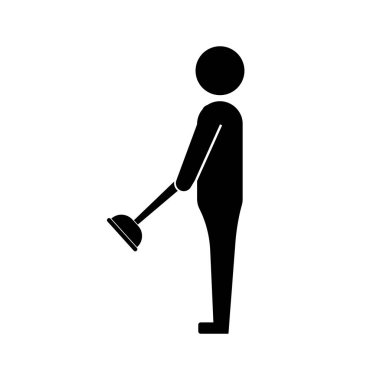 Banyo Temizleme Simgesi Beyaz Resim