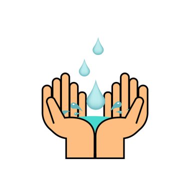 Eller temiz su damlasını tutuyor, dünya su günü,