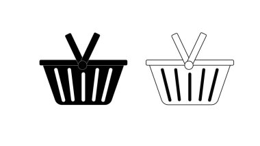 Çanta ikonu. çizgi ve kabartma sürümü,