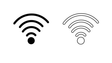 Siyah anten tasviri, beyaz üzerine tasarım