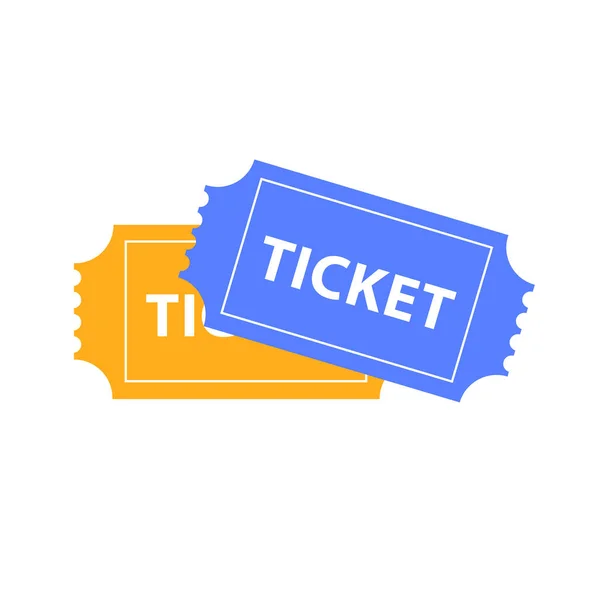 Ticket Pictogram Witte Achtergrond Illustratie — Stockfoto