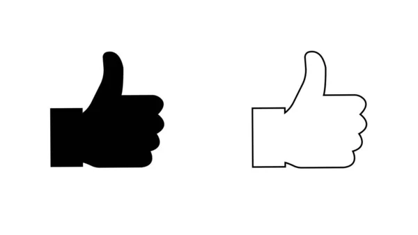Hand Icon Set Illustration White Background — Stock Photo, Image
