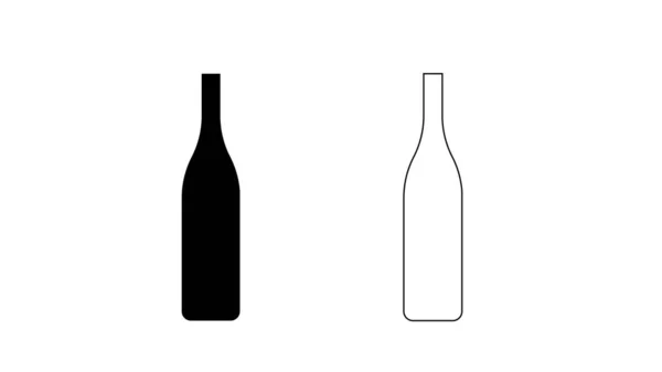 Bottle Icon Template Illustration Auf Weiß — Stockfoto