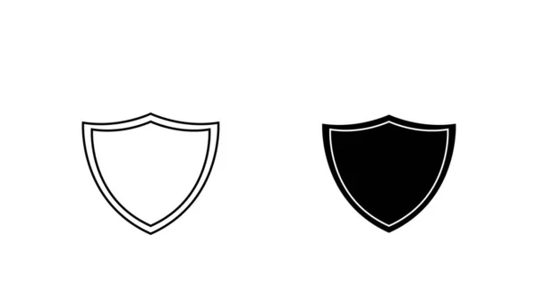 Shield Set Für Icon Logo Und Identitätsdesign — Stockfoto