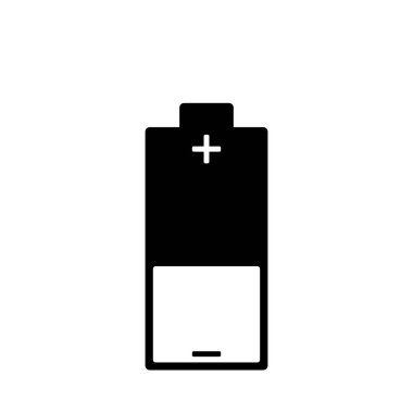 battry chage simgesi beyaz arkaplanda izole edildi.