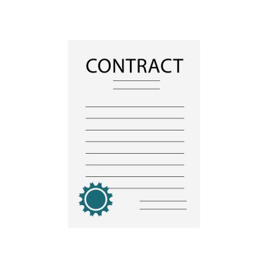 Beyaz arkaplanda sözleşme imzası, mobil ve web için taslak biçimli imza ve kalem simgesi.