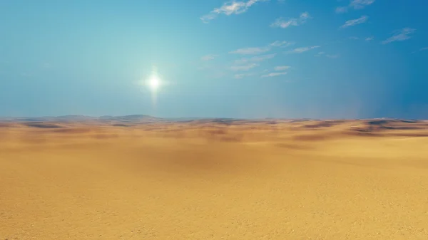 Sandy african desert daytime — Stock Photo, Image