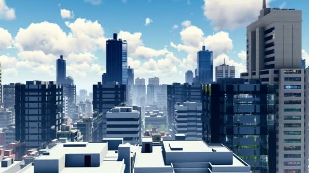 Résumé skyline des grandes villes et rues animées 4K 