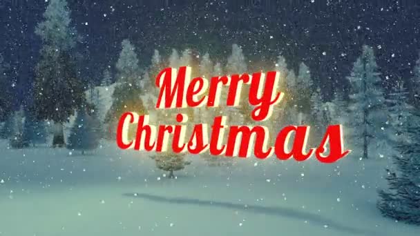 Merry Christmas animation Loop-able — Stock Video