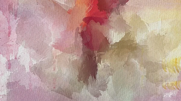 Red abstract watercolor background — Stock Photo, Image