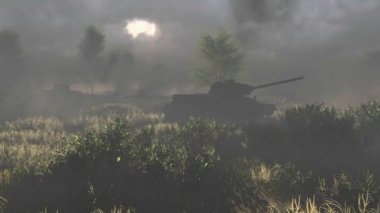 Rus tankları T 34 savaş geçti