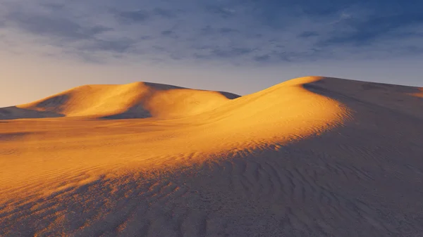 夜の時間で砂砂丘 — ストック写真