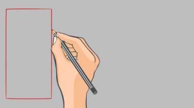 Kanada animasyon el çekilmiş bayrağı