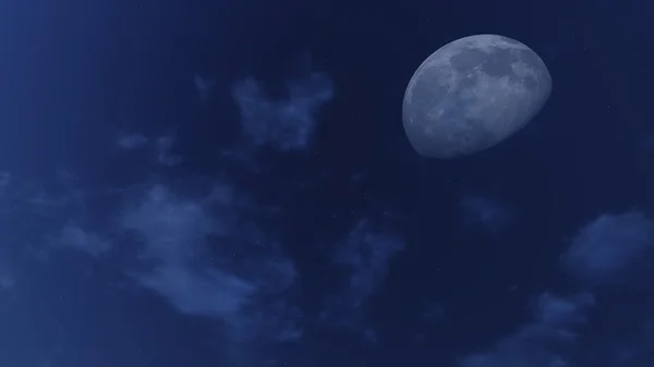 Nighttime sky with a moon — Stock Photo, Image