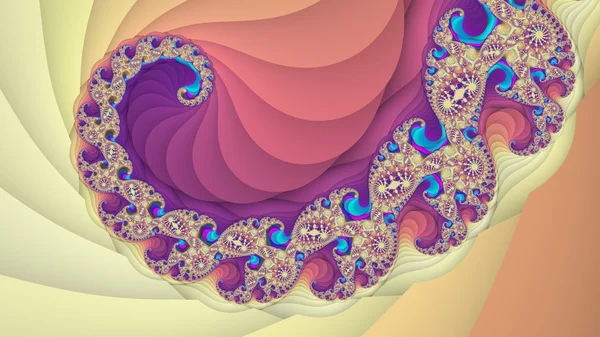 Fundo espiral fractal colorido — Fotografia de Stock