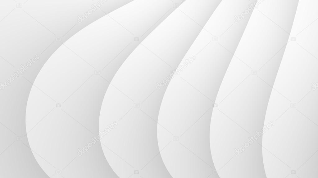 Simple white waves abstract background