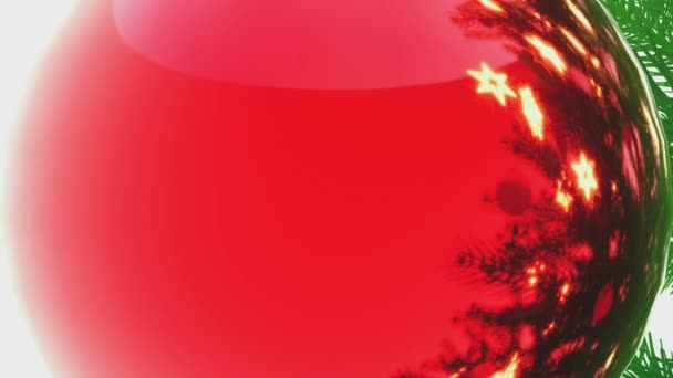 Décoré sapin de Noël gros plan sur fond blanc 