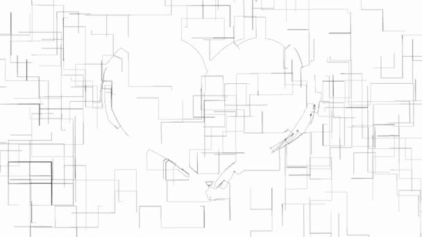 Décrivez le symbole du cœur animation monochrome 