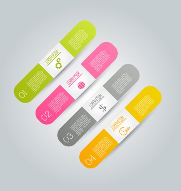 İş, eğitim için Infographics şablon