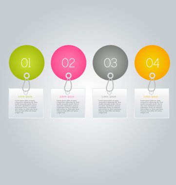 İş, eğitim için Infographics şablon