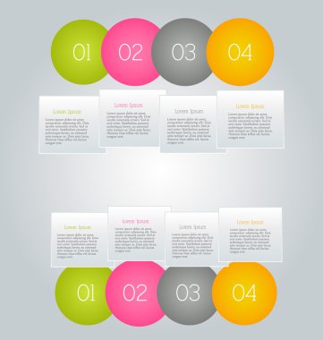 İş, eğitim için Infographics şablon