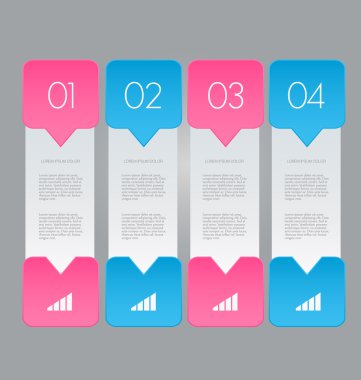 İş, eğitim için Infographics şablon