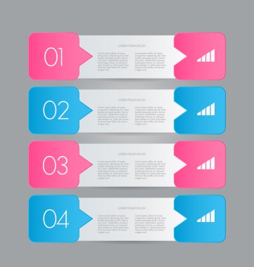 İş, eğitim için Infographics şablon