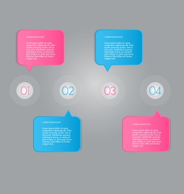 İş, eğitim için Infographics şablon