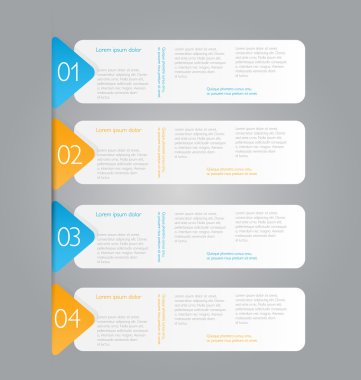 İş, eğitim için Infographics şablon