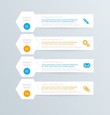 İş, eğitim için Infographics şablon