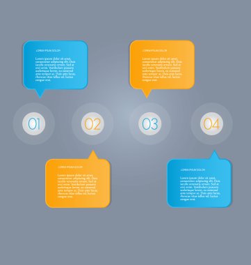 İş, eğitim için Infographics şablon