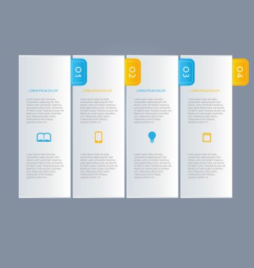 İş, eğitim için Infographics şablon