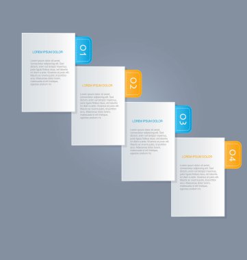 İş, eğitim için Infographics şablon